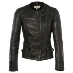 Leather Jacket Black : Helena