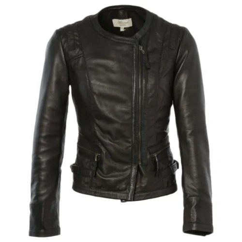 Leather Jacket Black : Helena
