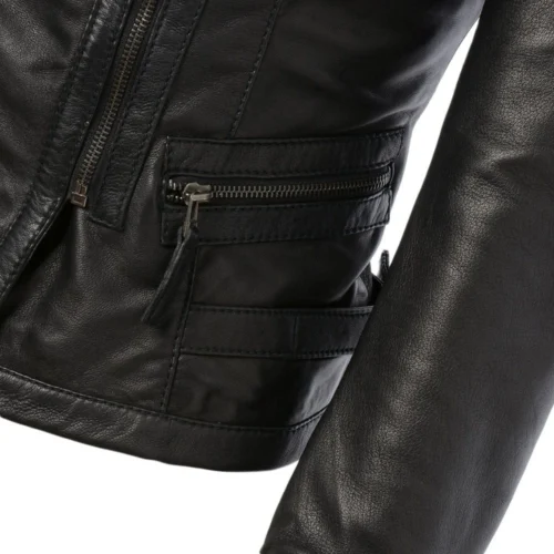 Leather Jacket Black : Helena -The Bridge Store leather jacket black helena p265 1194 image