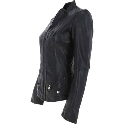 The Bridge Store -The Bridge Store leather jacket black nap alana p276 18525 image