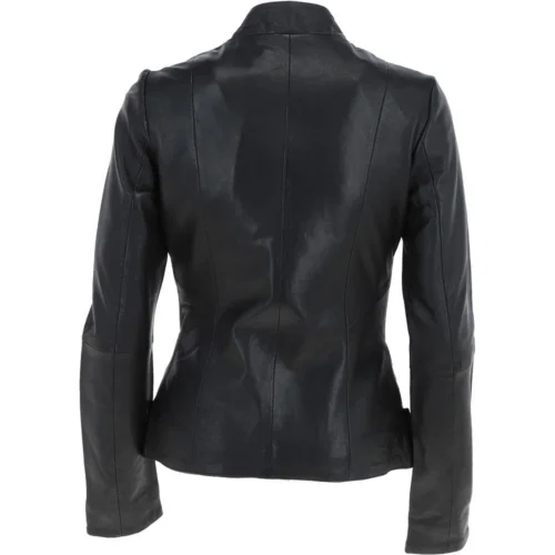 Leather Jacket Black/nap : Alana -The Bridge Store leather jacket black nap alana p276 18526 image