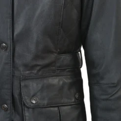 Leather Jacket Black/napp : Emerald -Default Template 2 leather jacket black napp emerald p490 1865 image