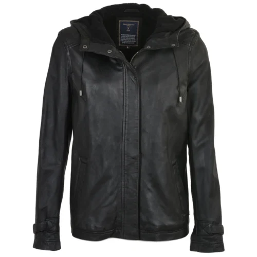 Leather Jacket Black : Nicola