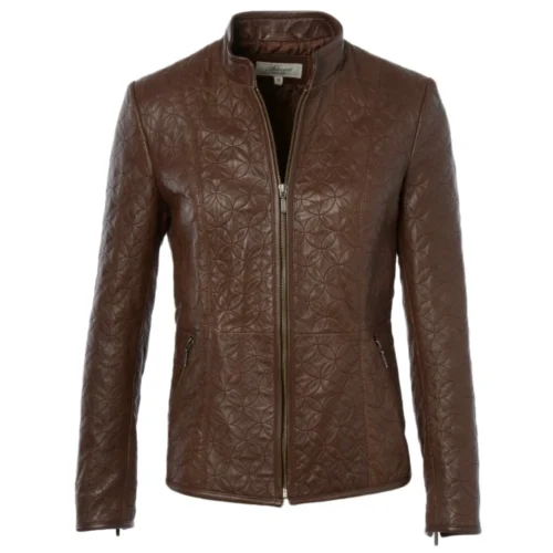 Leather Jacket Brown : Agnus