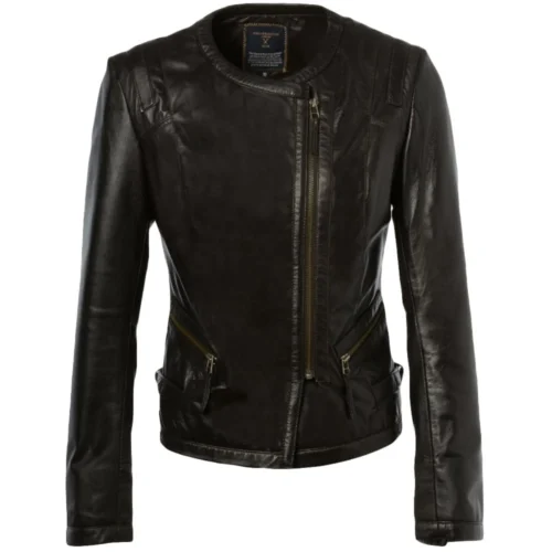 Leather Jacket Brown : Helena
