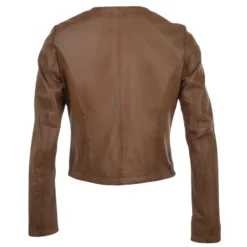 Leather Jacket Coffee : Alisa -Default Template 2 leather jacket coffee alisa p1142 4804 image