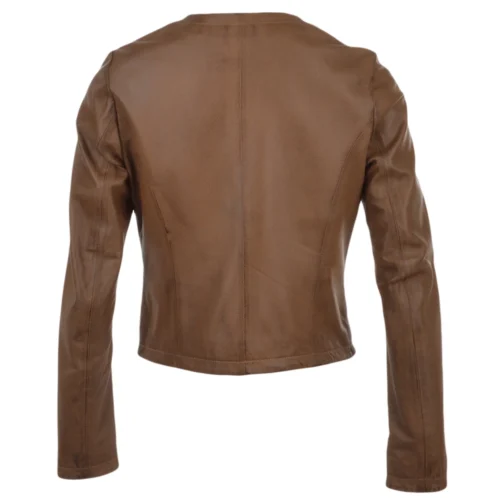 Leather Jacket Coffee : Alisa -The Bridge Store leather jacket coffee alisa p1142 4804 image