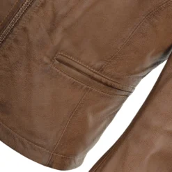 Leather Jacket Coffee : Alisa -Default Template 2 leather jacket coffee alisa p1142 4805 image