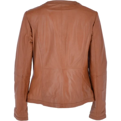 Leather Jacket Cognac/nap: Liona -The Bridge Store leather jacket cognac nap liona p3737 16196 image