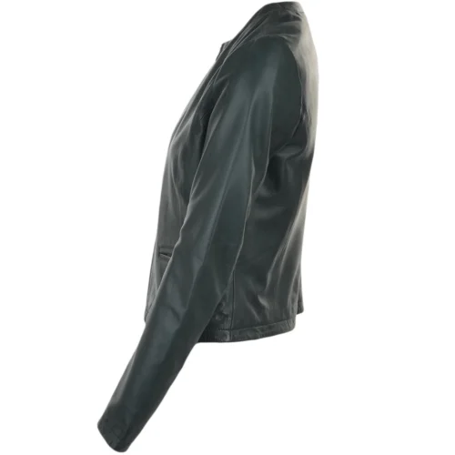 The Bridge Store -The Bridge Store leather jacket green alisa p1122 4783 image