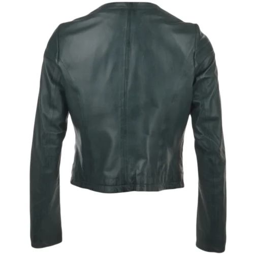Leather Jacket Green : Alisa -The Bridge Store leather jacket green alisa p1122 4784 image