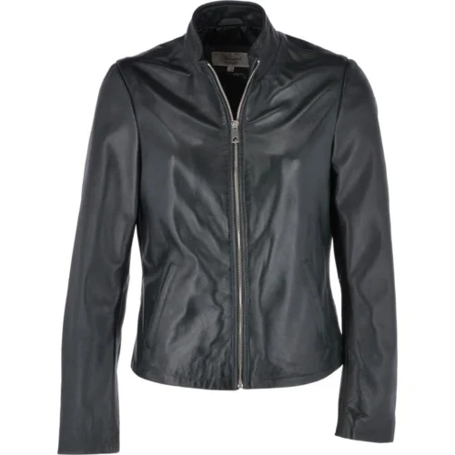 Leather Jacket Green : Eliana
