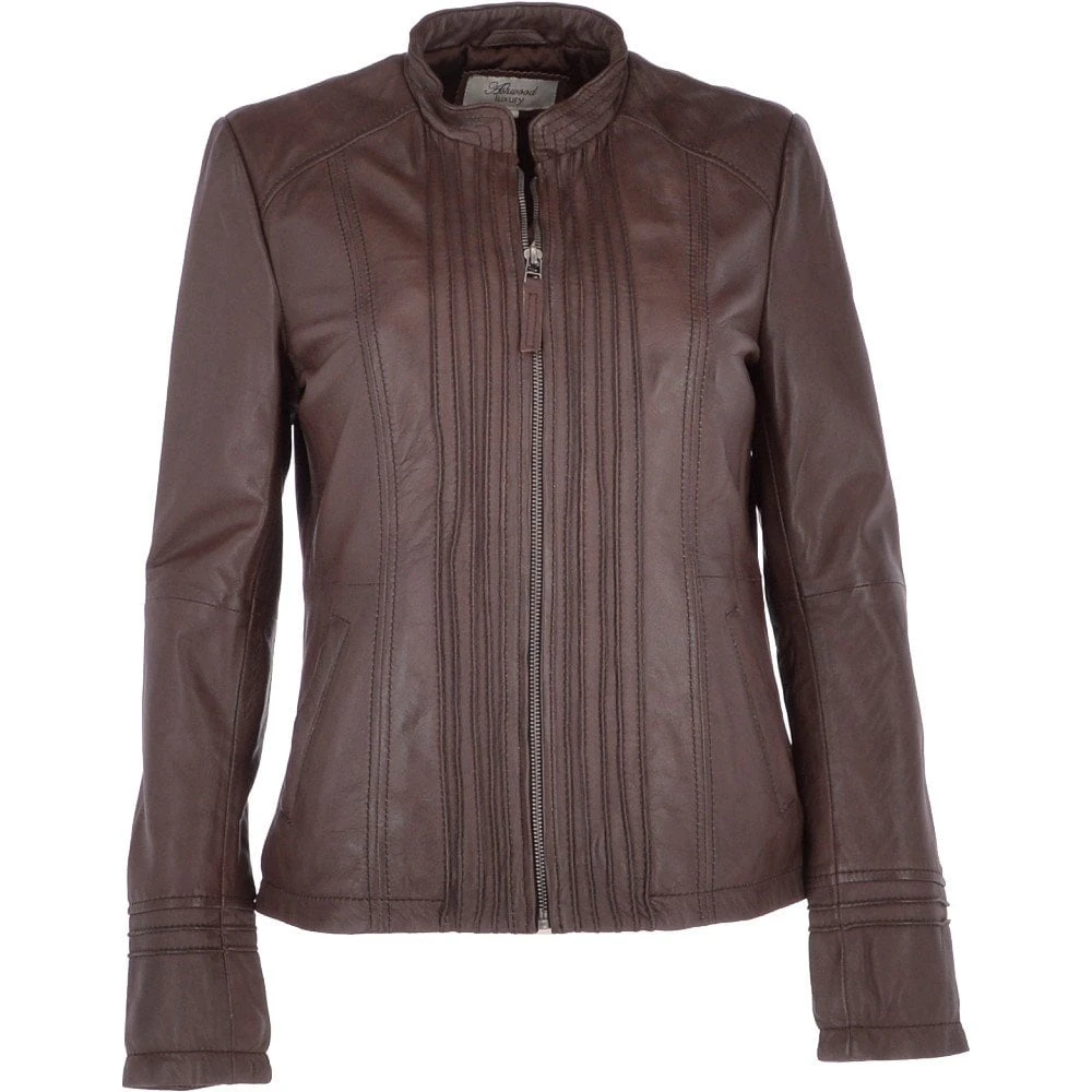 Leather Jacket Mid Brown : Infinity