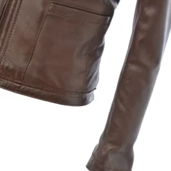 Leather Jacket Mid Brown : Liona -Default Template 2 leather jacket mid brown liona p77 244 image