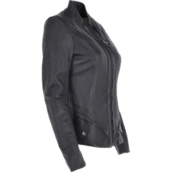 Leather Jacket Navy/nap : Alana -Default Template 2 leather jacket navy nap alana p3742 16181 image