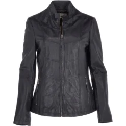Leather Jacket Navy/nap : Isla