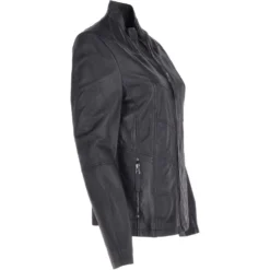 Leather Jacket Navy/nap : Isla 9 Leather Jacket Navy/nap : Isla -Default Template 2 leather jacket navy nap isla p3732 16173 image