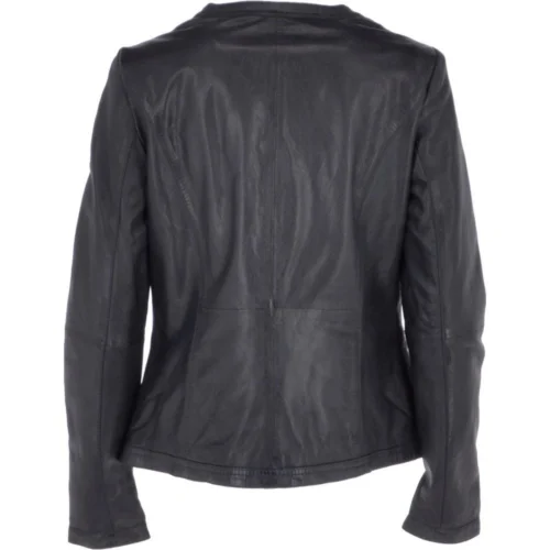 Leather Jacket Navy/nap: Liona -The Bridge Store leather jacket navy nap liona p3738 16200 image