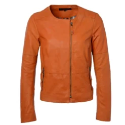 Leather Jacket Orange : Chloe