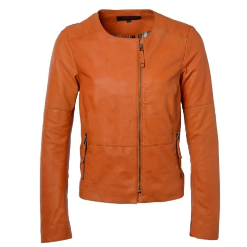 Leather Jacket Orange : Chloe