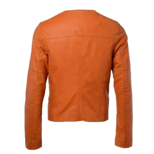 Leather Jacket Orange : Chloe -The Bridge Store leather jacket orange chloe p294 1337 image