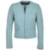 Leather Jacket Pale Blue : Alisa -Default Template 2 leather jacket pale blue alisa p1124 4797 image