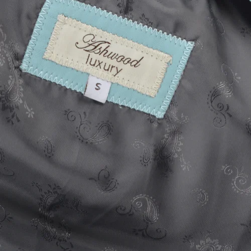 Leather Jacket Pale Blue : Alisa -The Bridge Store leather jacket pale blue alisa p1124 4801 image