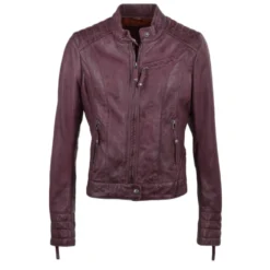 Leather Jacket Purple : Essen