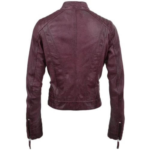 Leather Jacket Purple : Essen 9 Leather Jacket Purple : Essen -The Bridge Store leather jacket purple essen p354 1755 image