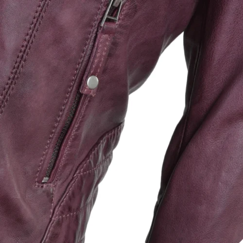 Leather Jacket Purple : Essen 10 Leather Jacket Purple : Essen -The Bridge Store leather jacket purple essen p354 1756 image