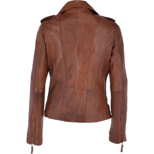 Leather Jacket Tan : Ruby -The Bridge Store leather jacket tan ruby p3203 14151 image