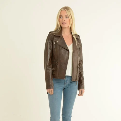 New Products -The Bridge Store leather jacket timber ruby p486 23017 image