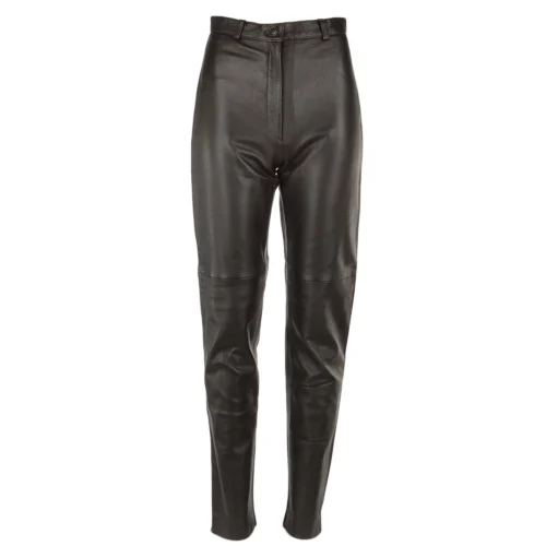 Leather Trousers Brown : 766