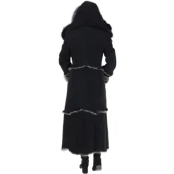 Long Length Sheepskin Coat Black : Sophia -Default Template 2 long length sheepskin coat black sophia p98 25047 image