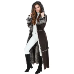 Long Length Sheepskin Coat Brown : Sophia 11 Long Length Sheepskin Coat Brown : Sophia -Default Template 2 long length sheepskin coat brown sophia p99 25053 image