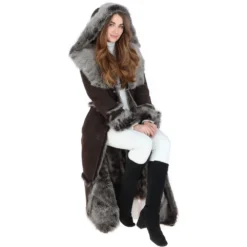 Long Length Sheepskin Coat Brown : Sophia 17 Long Length Sheepskin Coat Brown : Sophia -Default Template 2 long length sheepskin coat brown sophia p99 25056 image