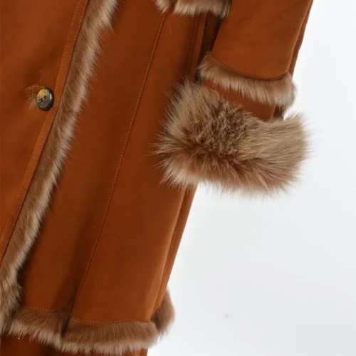 Long Length Sheepskin Coat Tan : Sophia 16 Long Length Sheepskin Coat Tan : Sophia -The Bridge Store long length sheepskin coat tan sophia p104 399 image
