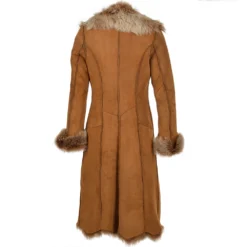 Long Length Toscana Suede Leather Coat Tan : Alaska -Default Template 2 long length toscana suede leather coat tan alaska p883 3804 image