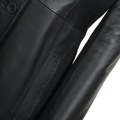 Long Length Trench Coat Black/nap : Adreana 10 Long Length Trench Coat Black/nap : Adreana -The Bridge Store long length trench coat black nap adreana p1246 5394 image