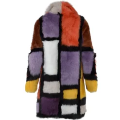 Luxury Patchwork Art Reversible Sheepskin Coat Multi : Monet -Default Template 2 luxury patchwork art reversible sheepskin coat multi monet p1736 7597 image