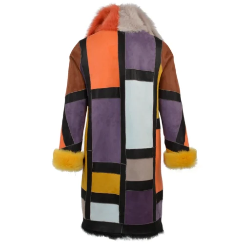 Luxury Patchwork Art Reversible Sheepskin Coat Multi : Monet 15 Luxury Patchwork Art Reversible Sheepskin Coat Multi : Monet -The Bridge Store luxury patchwork art reversible sheepskin coat multi monet p1736 7644 image