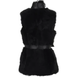 Luxury Shearling Gilet Black: Catiyana -Default Template 2 luxury shearling gilet black catiyana p992 4312 image