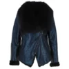 Luxury Toscana Sheepskin Jacket Glaze Blue: Corrine -Default Template 2 luxury toscana sheepskin jacket glaze blue corrine p5812 20729 image