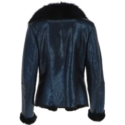 Luxury Toscana Sheepskin Jacket Glaze Blue: Corrine -Default Template 2 luxury toscana sheepskin jacket glaze blue corrine p5812 20731 image