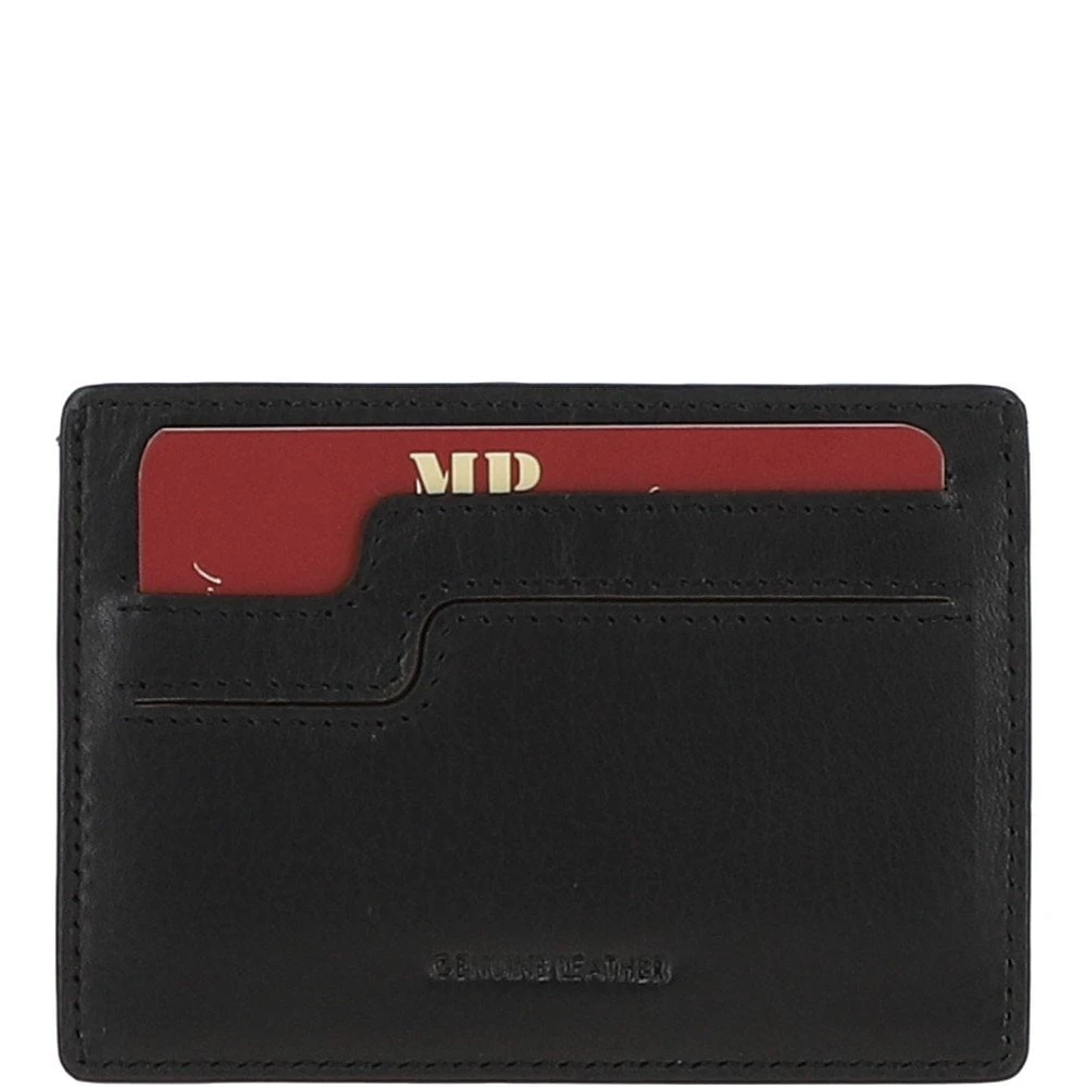 Luxury Slim Leather Wallet Black : MP B21P052 4 Luxury Slim Leather Wallet Black : MP B21P052 - Image 2