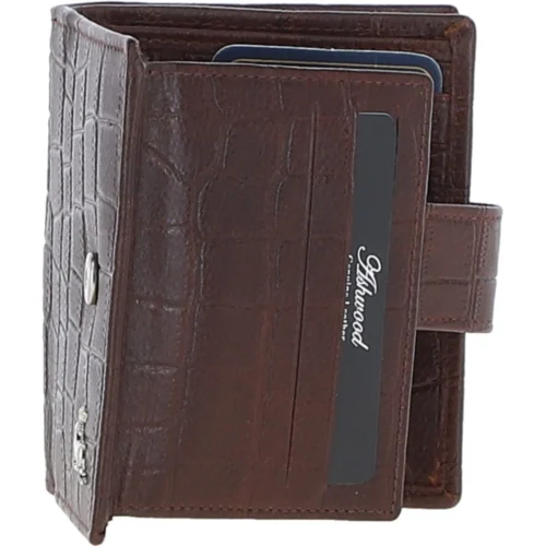 Medium Croc Print Leather Wallet Purse Brandy/croc: MC7 -The Bridge Store medium croc print leather wallet purse brandy croc mc7 p6854 25346 image