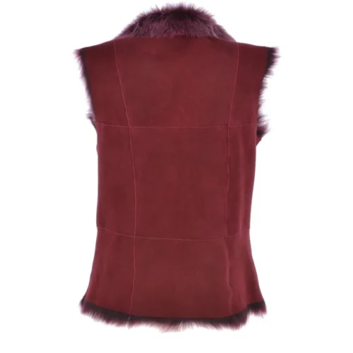 Reversible Toscana Suede Leather Gilet Burgandy : Kashmina -The Bridge Store reversible toscana suede leather gilet burgandy kashmina p3065 13396 image