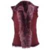 Reversible Toscana Suede Leather Gilet Burgandy : Kashmina -Default Template 2 reversible toscana suede leather gilet burgandy kashmina p3065 13398 image