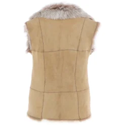 Reversible Toscana Suede Leather Gilet Camel : Kashmina -Default Template 2 reversible toscana suede leather gilet camel kashmina p8023 28592 image