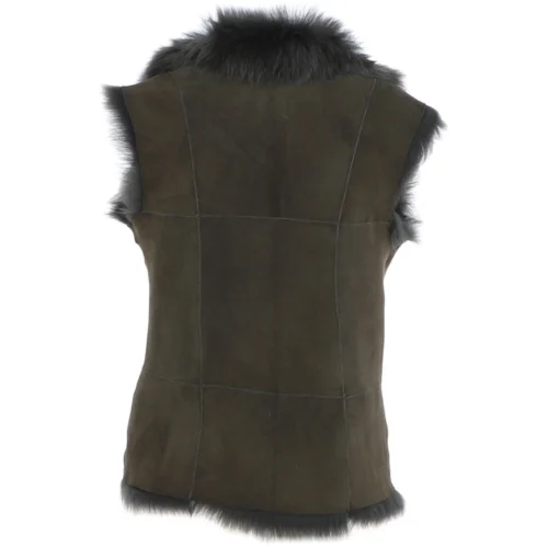 Reversible Toscana Suede Leather Gilet Green : Kashmina -The Bridge Store reversible toscana suede leather gilet green kashmina p8024 28577 image